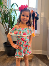 Load image into Gallery viewer, Spring Mint Floral Romper
