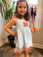 Load image into Gallery viewer, Gingham Crab Short Set