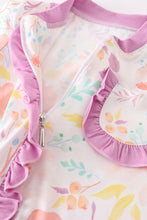Load image into Gallery viewer, Lilac Floral Zip Romper