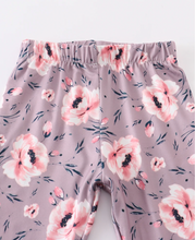 Load image into Gallery viewer, Blue Button Down Floral Pant Set