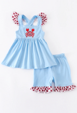 Load image into Gallery viewer, Gingham Crab Short Set