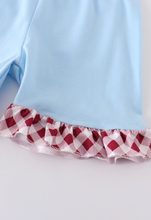 Load image into Gallery viewer, Gingham Crab Short Set
