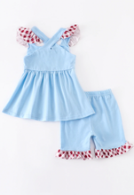 Load image into Gallery viewer, Gingham Crab Short Set