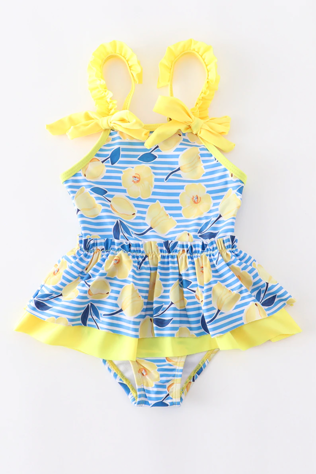 Lemon Skirt Swim Suit