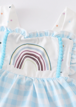 Load image into Gallery viewer, Dreamy Rainbow Ruffle Romper

