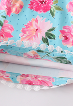 Load image into Gallery viewer, Spring Mint Floral Romper