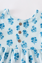 Load image into Gallery viewer, Baby Blue Vintage Charm Dress