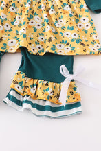 Load image into Gallery viewer, Teal Floral Tutu Romper