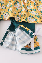 Load image into Gallery viewer, Teal Floral Tutu Romper