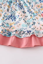 Load image into Gallery viewer, Pink Floral Ruffle Dress
