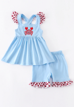 Load image into Gallery viewer, Gingham Crab Short Set
