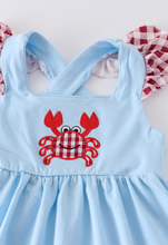 Load image into Gallery viewer, Gingham Crab Short Set
