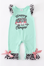 Load image into Gallery viewer, Happy Camper Ruffle Romper
