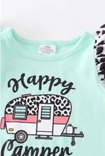 Load image into Gallery viewer, Happy Camper Ruffle Romper
